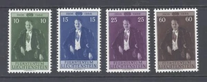 LIECHTENSTEIN 1956 PRÍNCIPE FRANCISCO JOSÉ II JUEGO DE 4 M.N.H. SG 346/349 - Imagen 1 de 2