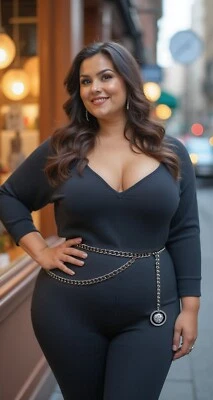 Mujeres Elegante Cinturón Plateado Metal Cadena Eslabones León Dije Cintura Cadera Lo último XL XXL Foto 1 de 4