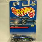 2000 Hot Wheels TOE JAM blue metal flake w/ green flames Collector #211
