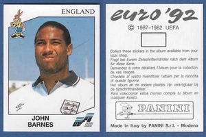 FIGURINA CALCIATORI PANINI EURO 92 - NUOVA/NEW - N.109 BARNES - ENGLAND - Afbeelding 1 van 1