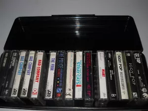 15Cassettes Box-Bad Company,Heart,The Police,The Firm,ZZ Top,Stray Cats,Iggy Pop - Picture 1 of 8