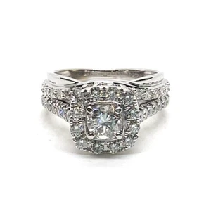 Lady's Diamond Engagement Ring 69 Diamonds 1.52 Carat T.W. 14K White (EPJ024055) - Picture 1 of 9