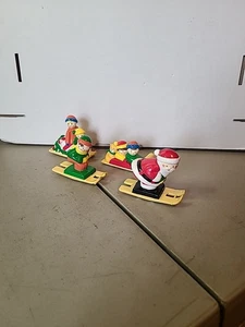 Pista da sci Mr. Christmas Babbo Natale 4 personaggi di ricambio a rullo - Foto 1 di 7