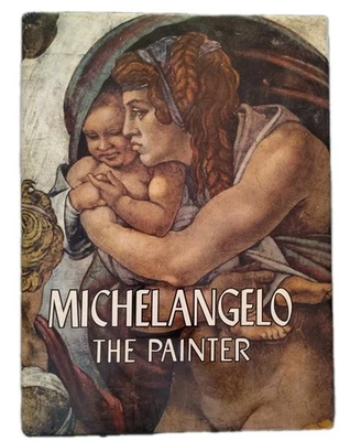 Michelangelo The Painter Hardcover 1964 Large Coffee Table 14x10 in. HC VTG - Image 1 of 4
