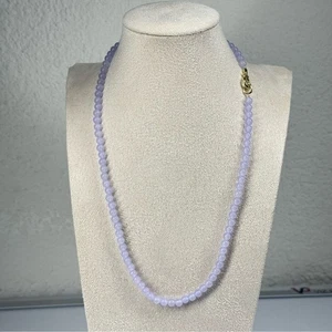 Gorjana New Genuine Lavender Jade Carter Gemstone Necklace 17 Inch Length - Picture 1 of 3