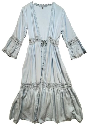 Raviya женщин открытый передний крючком вставки пыли прикрытие размер S синий пляж - Изображение 1 из 4