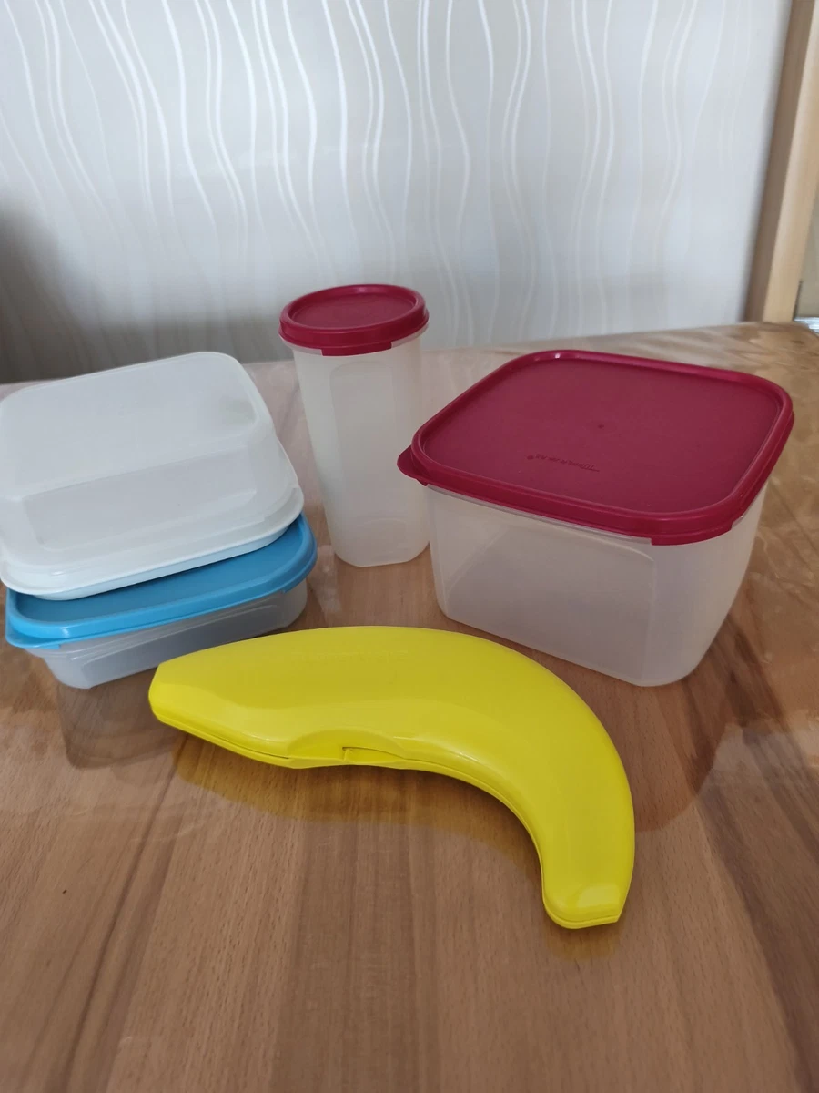 DALAETUS 3er Set Bananenbox – Platzsparende Aufbewahrung, Gelb, Spülmaschinenfest, Mit Aufhänger