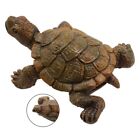 Embellissez votre pelouse et votre patio avec une statue de tortue en résine accessoire de décoration d'intérieur