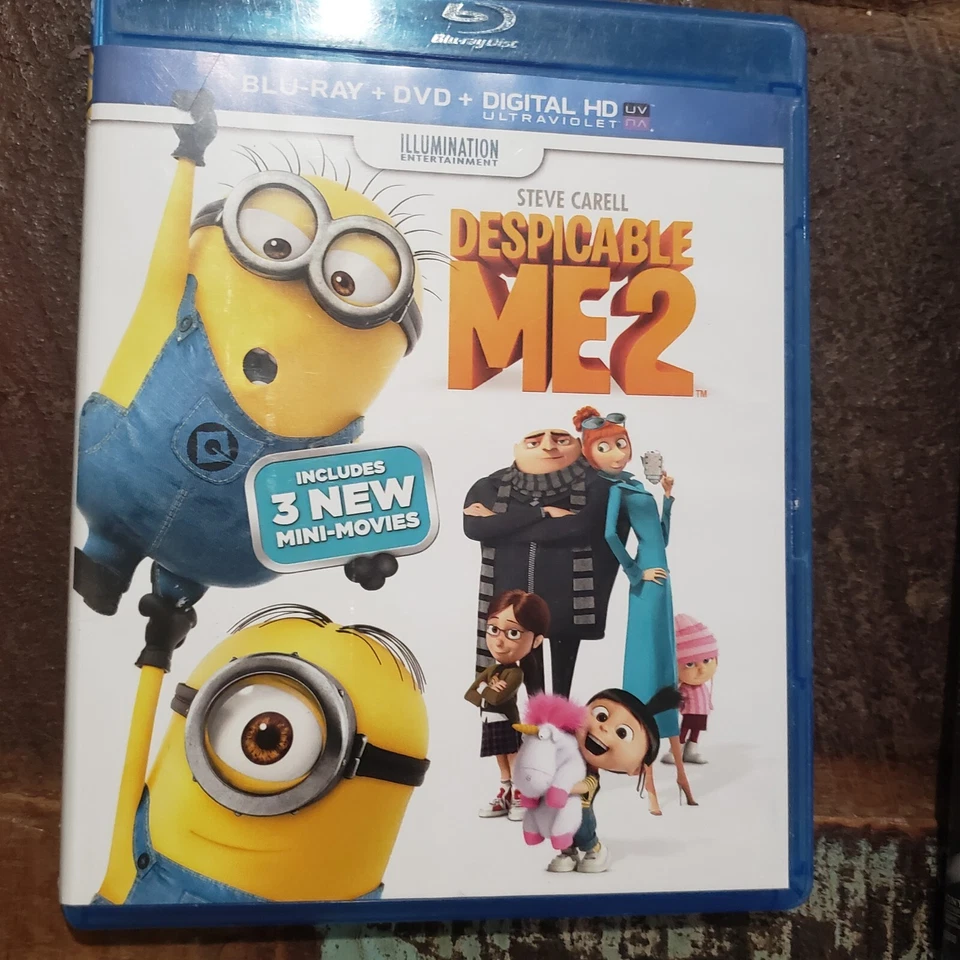 Despicable Me 2 Blu-ray Steve Carell  Kristen Wiig Miranda Cosgrove Ken Jeong - Image 1 of 1
