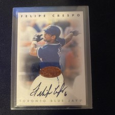 1996 Leaf Signature Series Felipe Crespo Toronto Blue Jays