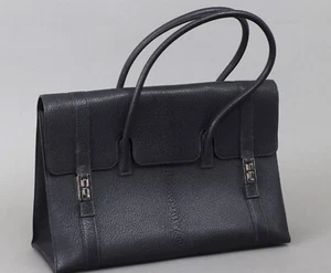 Hermes Handtasche Schultertasche Model Drag 2000-2003 Leder silberne Beschläge - Picture 1 of 10