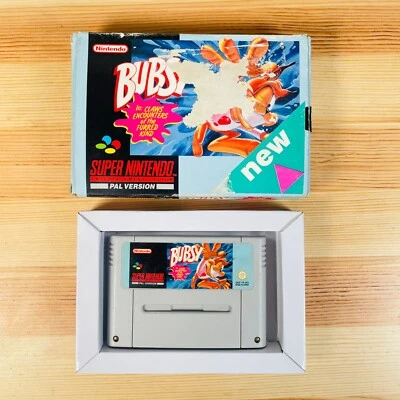 SNES Bubsy Boxed -In Claws Encounters of the Furred Kind - Super Nintendo - Image 1 of 4