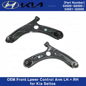 54500Q5000 Genuine Front Lower Control Arm LH+RH 2P 1Set for Kia Seltos 21-22 - Picture 1 of 3