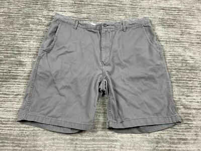 City Streets 短裤男式 40 灰色平底斜纹布户外休闲 — 第 1/4 张图片