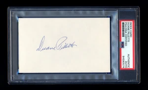 DUANE PILLETTE SIGNED MINT INDEX CARD PSA/DNA 1954 BALTIMORE ORIOLES 1ST WIN - Picture 1 of 1