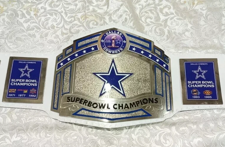 Nuevo Cinturón Título Campeonato Superbowl Dallas Cowboys Adulto Talla Cuero 2MM Foto 1 de 4