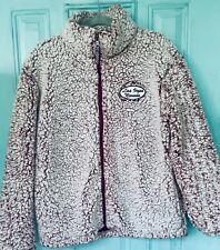 Ladies Pink Koko Sherpa Zip Front Jacket With Pockets Las Vegas Nevada Sz Small