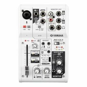 AG03 Multipurpose 3-Ch Live Recording Webcast Mixer USB Audio Interface Yamaha