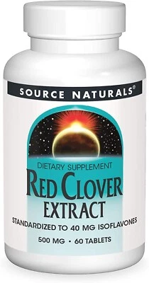 Source Naturals Red Clover Extract 500 mg 60 Tablet - Imagem 1 de 4