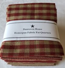 New Dunroven House Homespun 12 Fat Quarters Bundle Fabric Quilting Sewing Crafts