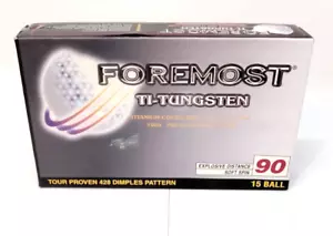 Foremost Palline da Golf Ti-Tungsteno 15 pz Nuove Vecchio Stock Sigillate - Foto 1 di 10
