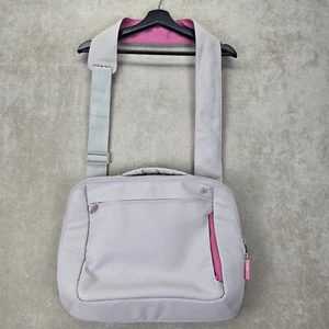 Belkin 15” Laptop Bag Messenger Style Gray/ Pink Cross Body Or Shoulder Bag - Picture 1 of 24
