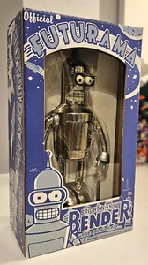 Official Futurama Series 1 Action Robot Bright 'N' Shiny Bender - Boxed - Picture 1 of 11