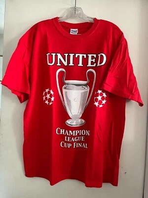 Camiseta vermelha da final da Copa do Futebol da Liga dos Campeões 2008 GG - Imagem 1 de 2