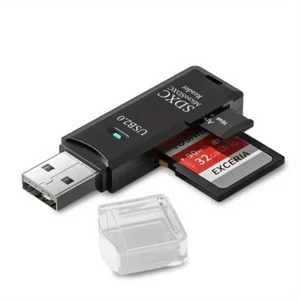 USB 2.0 SD Micro SD Laufwerk - Bild 1 von 4