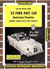 Metal Sign - 1953 Ford Sunliner Indy 500 Pace Car 2- 10x14 inches