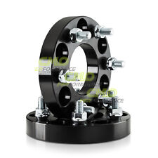 2X 1" Hubcentric Wheel Spacers Black 6x5 6x127 | Fits Envoy Trailblazer SSR 25mm