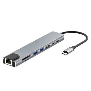 Adaptateur USB C vers HDMI efficace avec plusieurs ports pour extension de périphérique - Photo 1/8