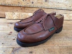 Paraboot chambord derby brown leather dress shoes UK 8 US9 - Picture 1 of 16