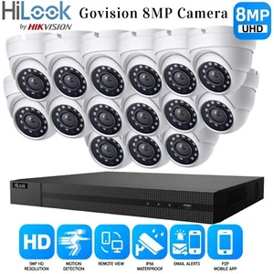 Sistema CCTV 8MP 4CH 8CH 16CH 4K DVR telecamera a cupola kit sicurezza domestica visione notturna - Foto 1 di 45