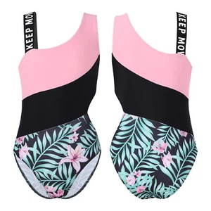 Girls Swimsuit Swimming Swimwear Breathable Bathing Suits Hollow Out Waist Kids - Picture 1 of 36