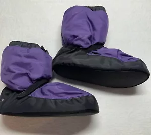 Bloch dance warm up booties Purple & Black, SMALL - Picture 1 of 7