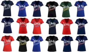 New MLB G-III Sports Women's Homefield T-Shirt - Picture 1 of 36