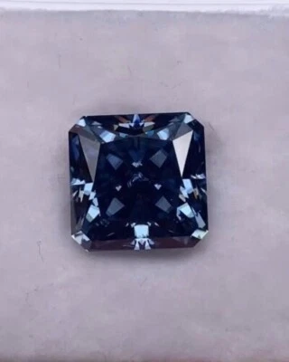 5.00 Ct Fancy Blue Radiant Cut VVS1 Diamond Premium Quality Loose Gemstone - Image 1 of 4
