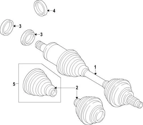 Genuine BMW 2016-2022 228i xDrive Gran Repair Kit, Output Drive 27-10-8-681-581 - Image 1 of 1