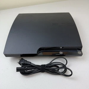 Sony Playstation 3 PS3 Slim 120GB CECH-2001A Console w/ Power Cable - Picture 1 of 5