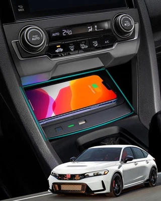 Wireless Charger for Honda Civic 2016-2021 with USB Port, Wireless Charging P... - Image 1 of 4