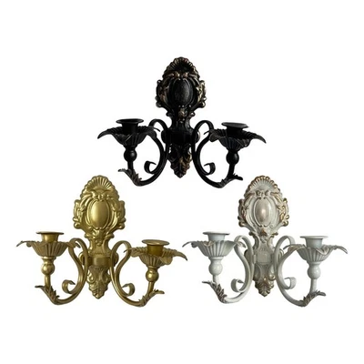 Candelabro de pared antiguo europeo para salón boda comedor Foto 1 de 2