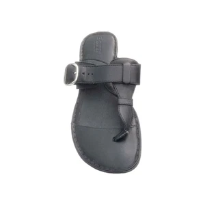 Born Damen schwarz Leder T-Riemen Schnalle verstellbare Sandalen Größe 6 - Bild 1 von 6
