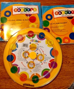 Learning Palette Base + 2 sets Reading & Nouns Verbs Adjectives self correcting - Picture 1 of 5