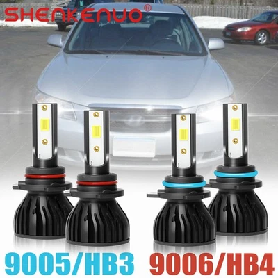 For 2006-2010 Hyundai Sonata NF 9005&9006 LED Headlight Bulb High Low Beam 6000K - Image 1 of 4
