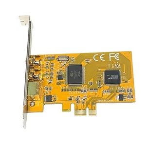 Carte d'enregistrement vidéo PCIE vers AV 878A surveillance PCIE - image 640x480 2 PORTS A9822 - Photo 1/7