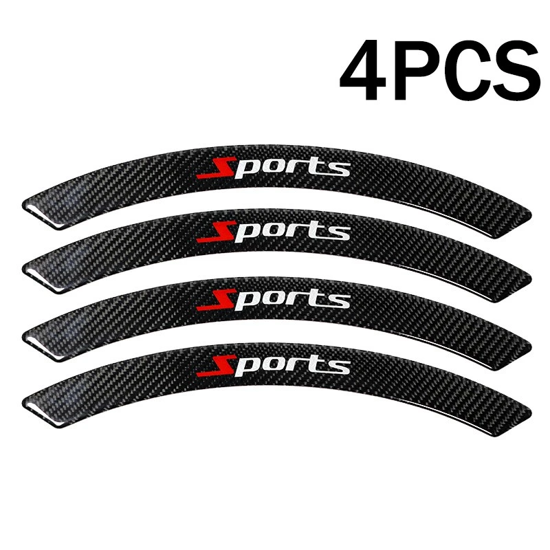 4x Guardabarros Cubierta de Borde de Arco de Ceja de Rueda de Fibra de Carbono para Guardabarros de Coche Foto 1 de 4