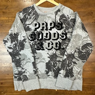 PRPS Sudadera Gris Abstracto Cuello Redondo Pullover Multicolor Talla 3XL Foto 1 de 4