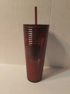 Starbucks Berry Plum Grid Disco Christmas Holiday 2020 Cold Cup Tumbler IN HAND! - Picture 1 of 4
