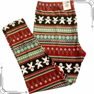 Leggings Hatchi Holiday pan di zenzero nuovi con etichette taglie forti SO 1X - Foto 1 di 8